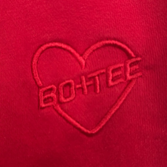 Red women’s BO+TEE sweatpants - Picture 2 of 4